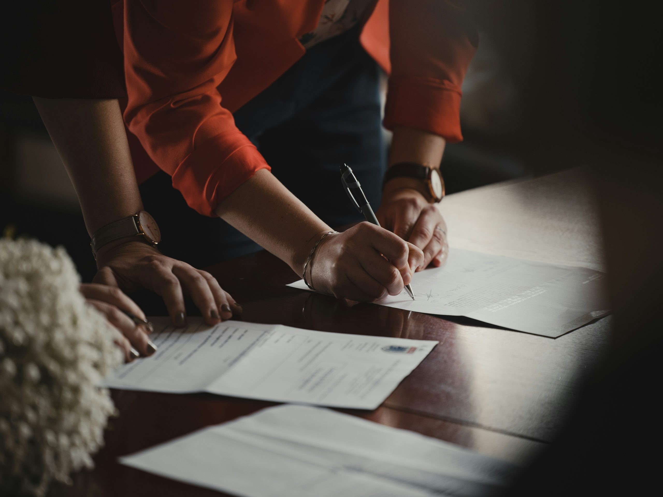Firma de documentos legales